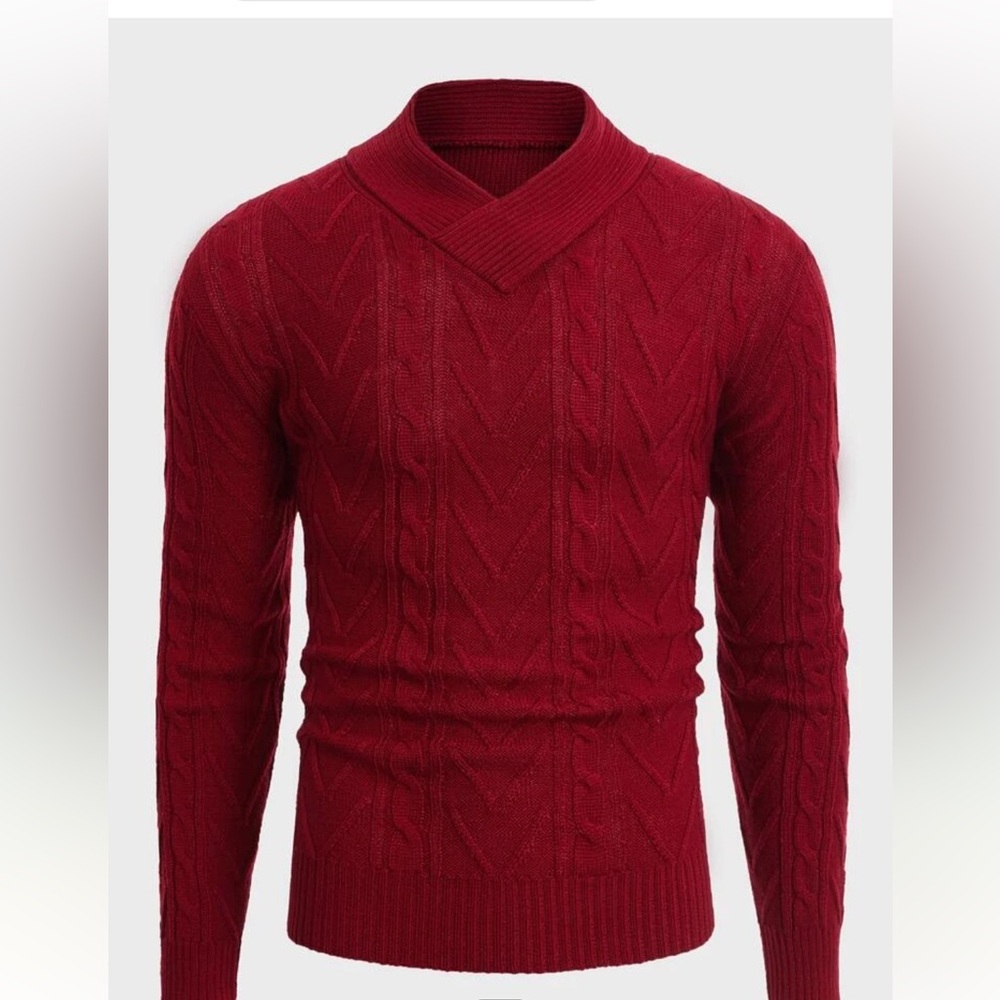 Mens Cable Knit Sweater